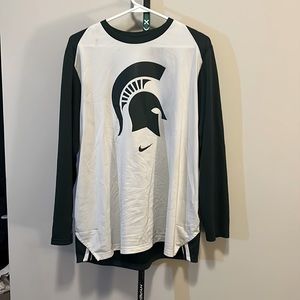 Msu Spartan head Long sleeve